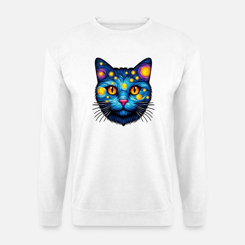 Katze - Unisex Pullover - Weiß