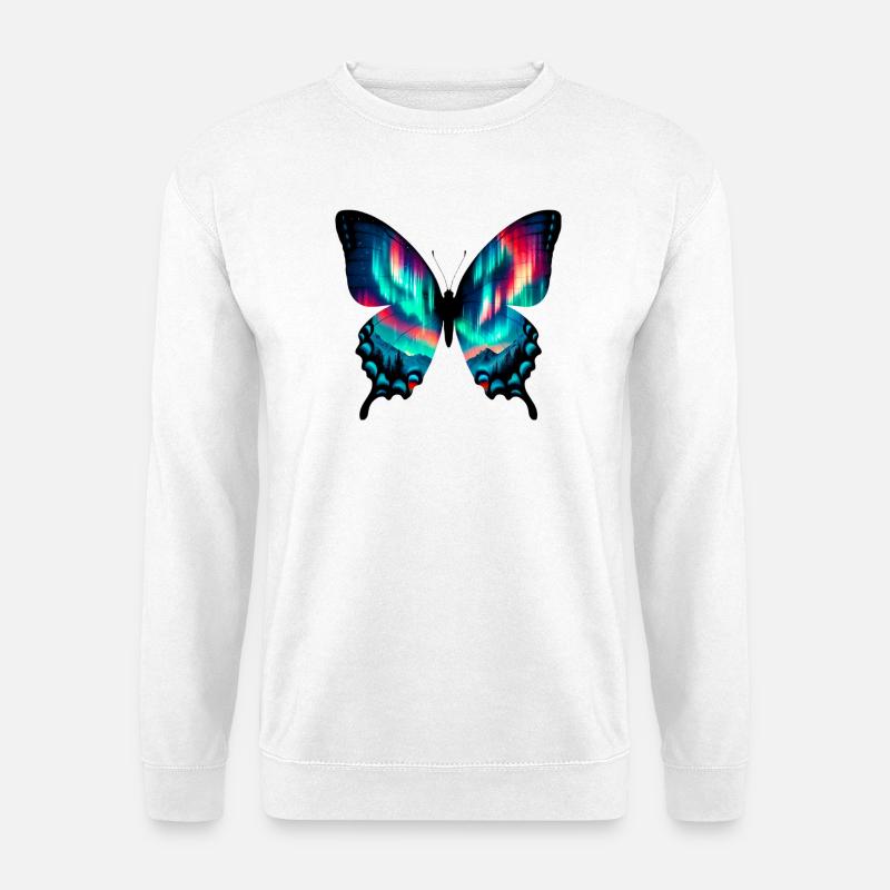 Schmetterling - Unisex Pullover - Weiß