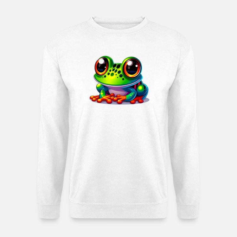 Frosch - Unisex Pullover - Weiß