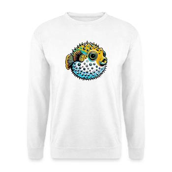 Kugelfisch - Unisex Pullover - Weiß - Vorne