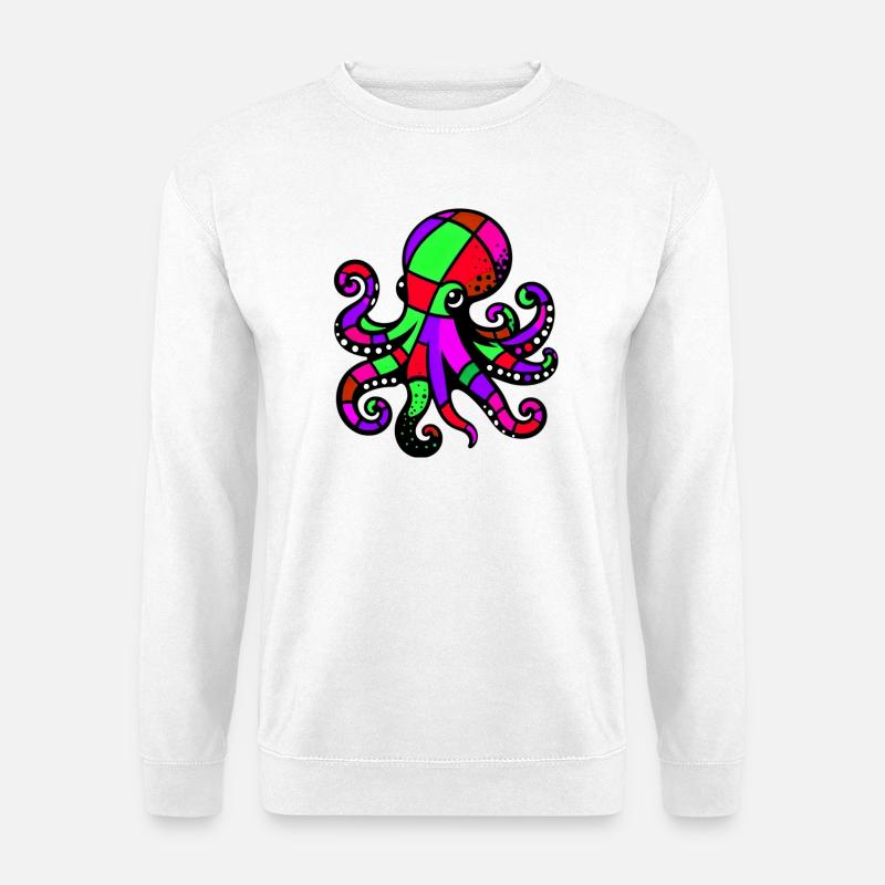 Krake - Unisex Pullover - Weiß