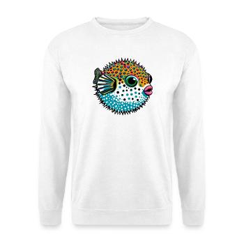 Kugelfisch - Unisex Pullover - Weiß - Vorne