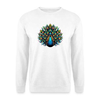 Paon - Sweat-shirt Unisexe - blanc - Devant