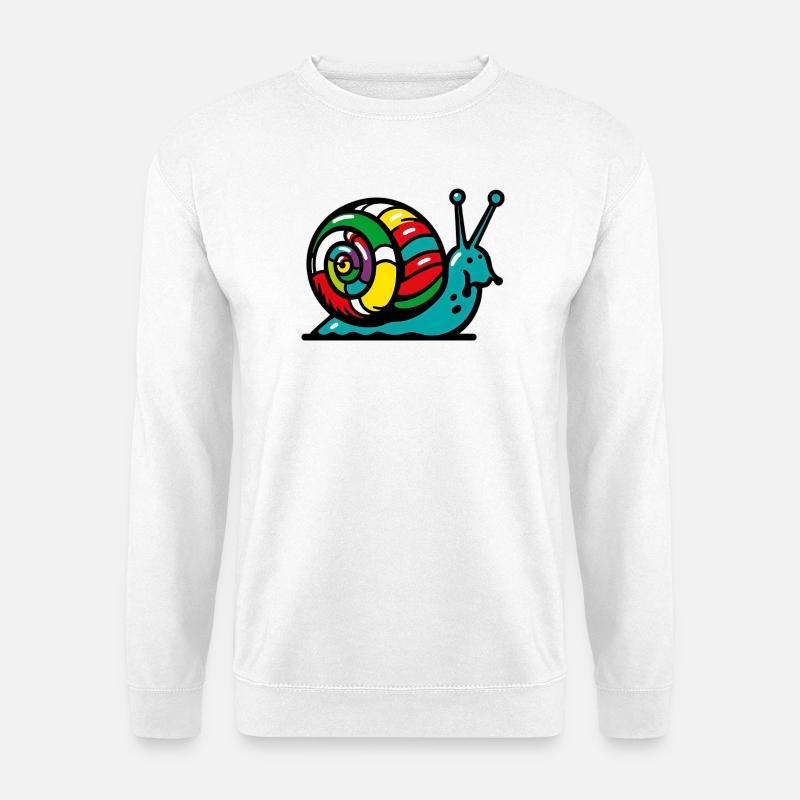 Schnecke - Unisex Pullover - Weiß