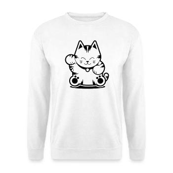 Tiger Cat - Unisex Pullover - Weiß - Vorne