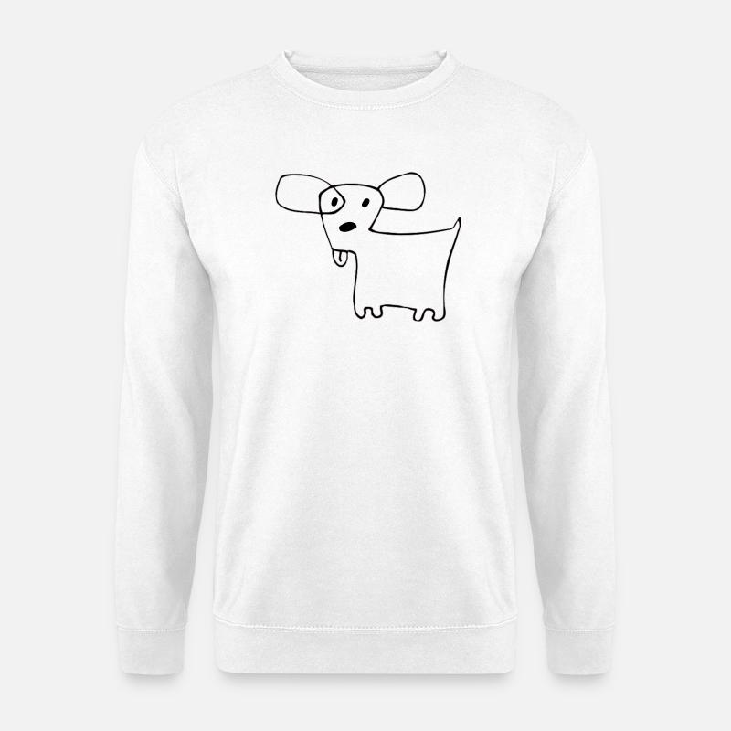 02 Doggie Shorts - Unisex Pullover - Weiß