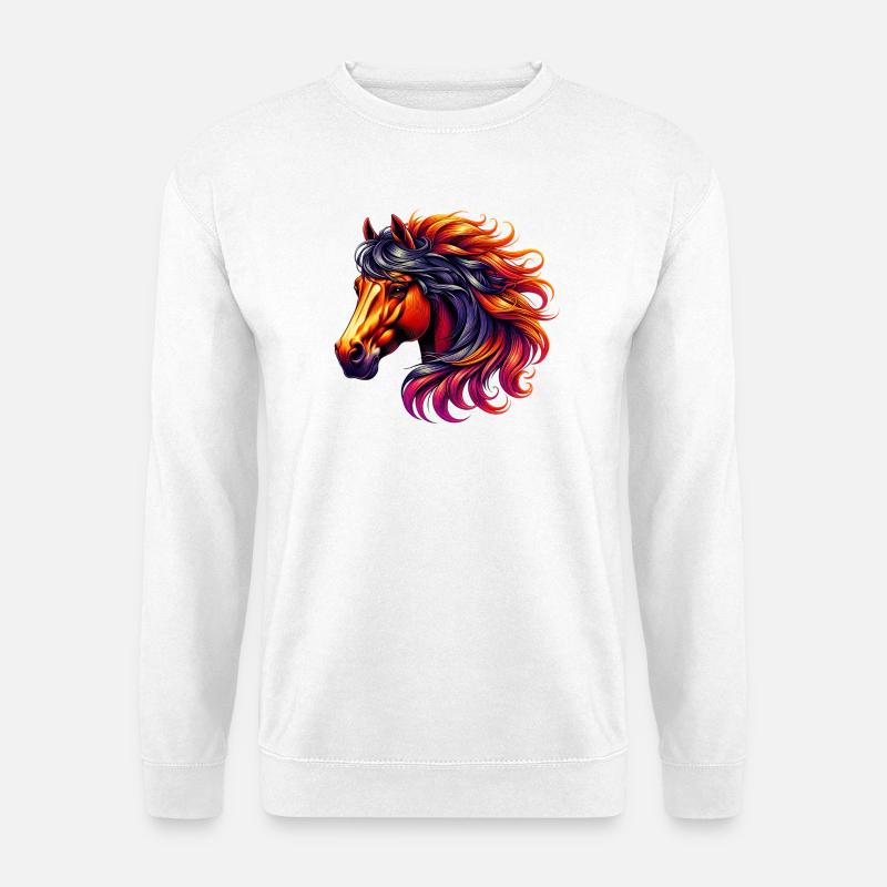 Pferd - Unisex Pullover - Weiß