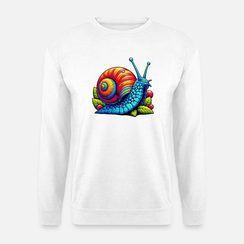Schnecke - Unisex Pullover - Weiß