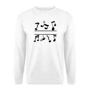 False notes - Unisex Sweatshirt - white - Front
