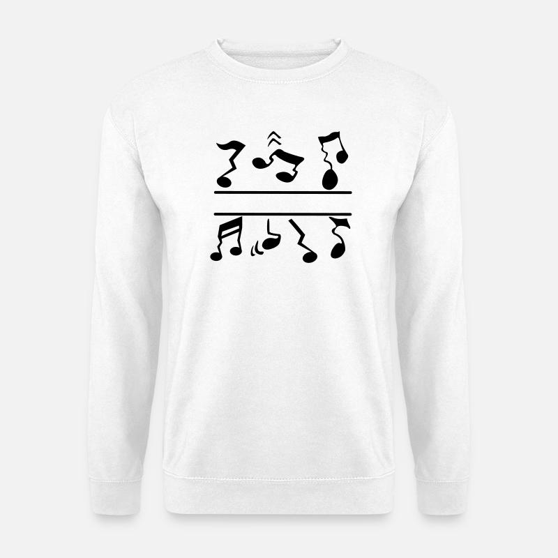 Fausses notes - Sweat-shirt Unisexe - blanc