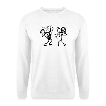 Gitarrist und Sänger - Unisex Pullover - Weiß - Vorne