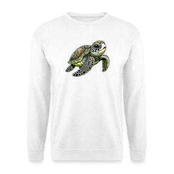Schildkröte - Unisex Pullover - Weiß - Vorne