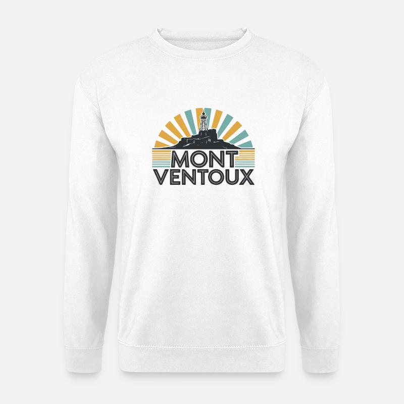 Mont Ventoux Retro-Design - Unisex Pullover - Weiß