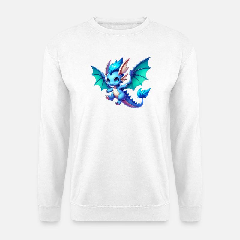 Drache - Unisex Pullover - Weiß