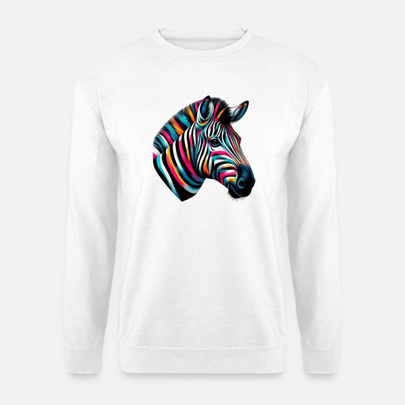 Zebra - Unisex Pullover - Weiß