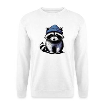 Raccoon - Unisex Sweatshirt - white - Front