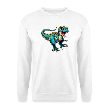 Dinosaurier - Unisex Pullover - Weiß - Vorne