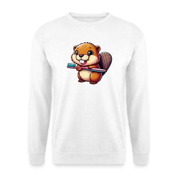 Bieber - Unisex Pullover - Weiß - Vorne