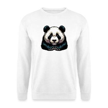 Panda - Unisex Pullover - Weiß - Vorne
