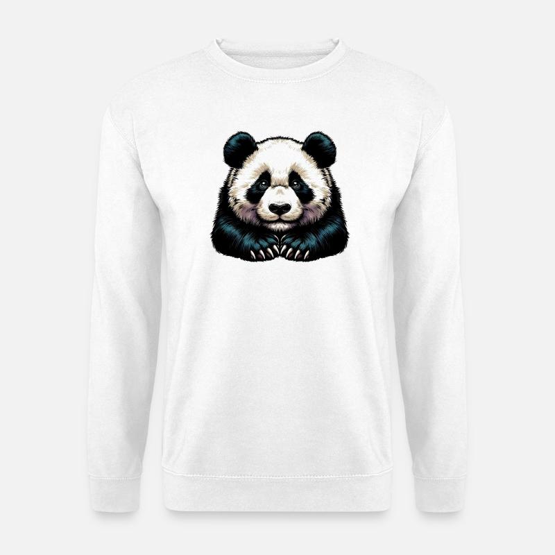 Panda - Unisex Pullover - Weiß