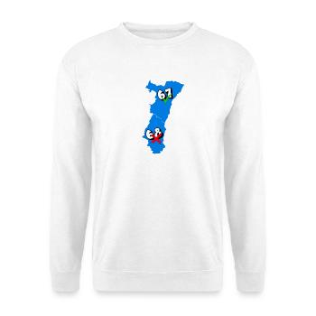 Région Alsace - Sweat-shirt Unisexe - blanc - Devant