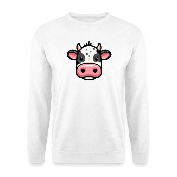 Vache - Sweat-shirt Unisexe - blanc - Devant