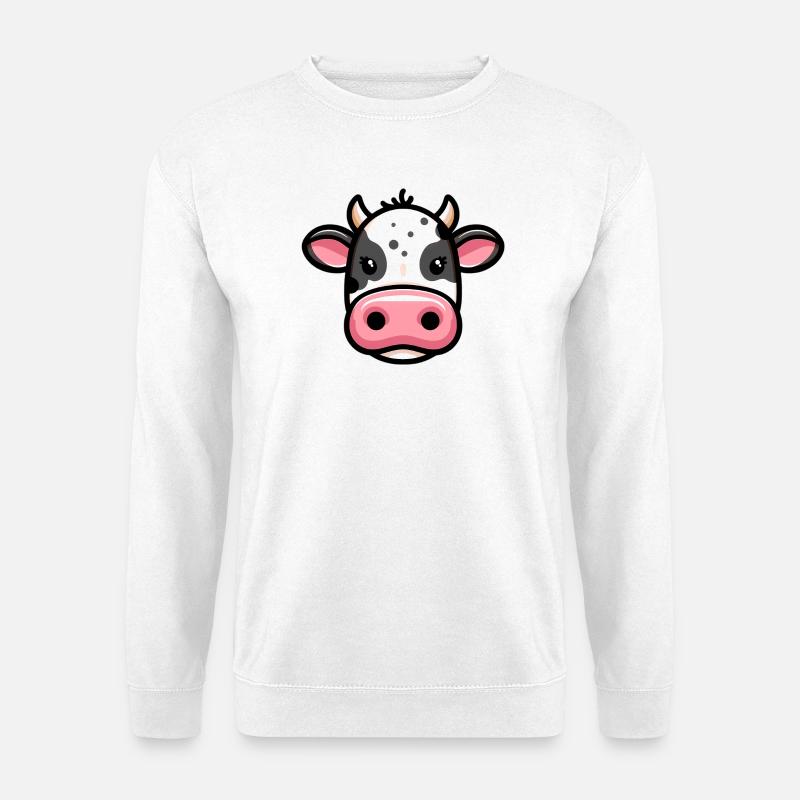 Mucca - Felpa unisex - bianco