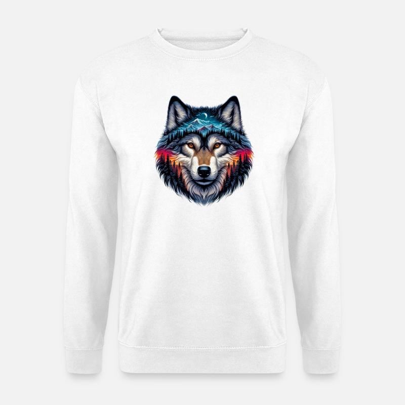 Wolf - Unisex Sweatshirt - white