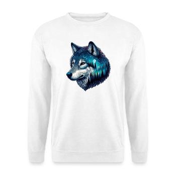 Wolf - Unisex Pullover - Weiß - Vorne