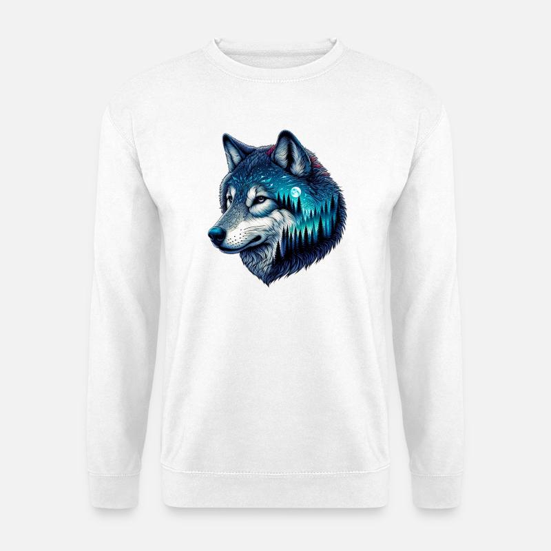 Wolf - Unisex Sweatshirt - white