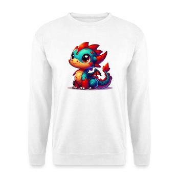 Drache - Unisex Pullover - Weiß - Vorne