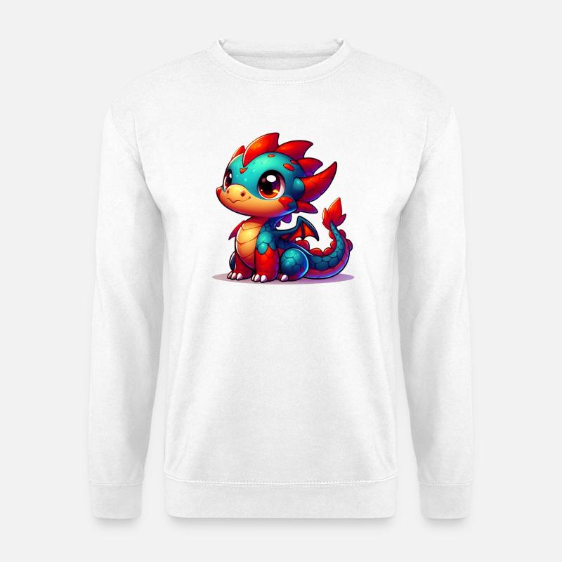 Drache - Unisex Pullover - Weiß
