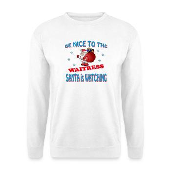 SANTA WAITRESS - Unisex Sweatshirt - white - Front