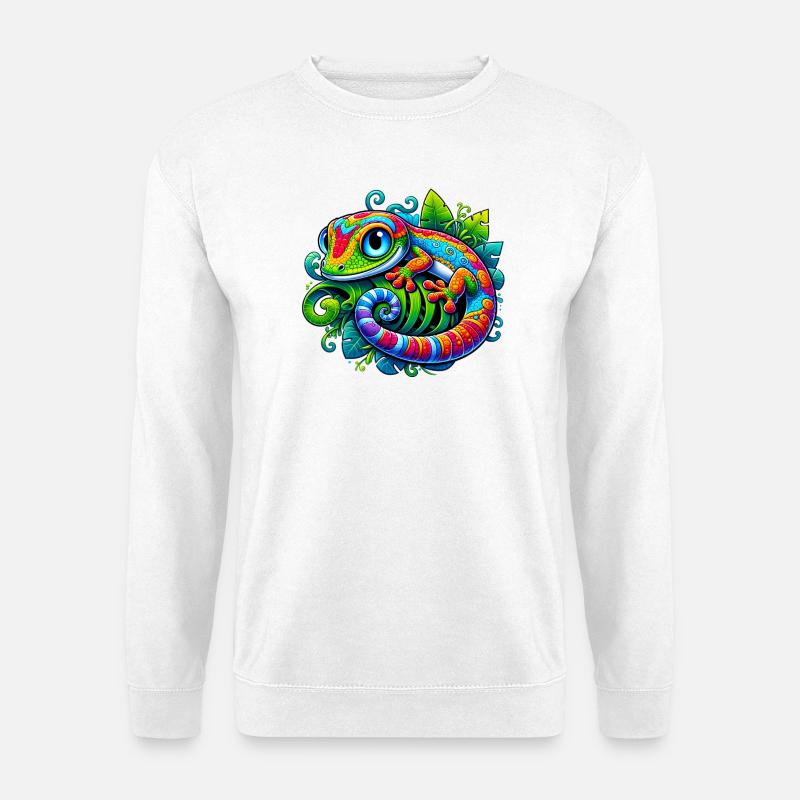 Gecko - Unisex Pullover - Weiß