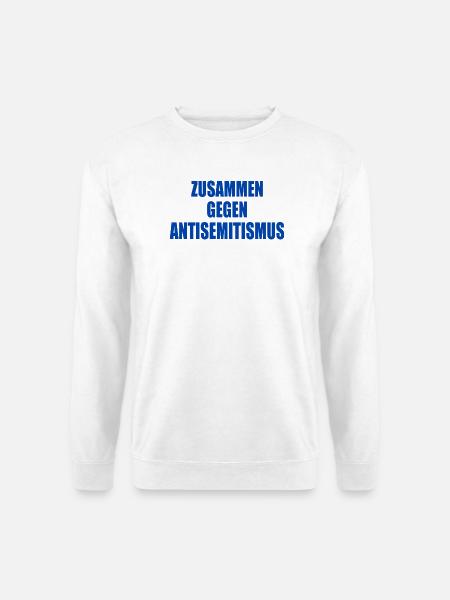 zusammen gegen antisemitismus - Unisex Pullover - Weiß