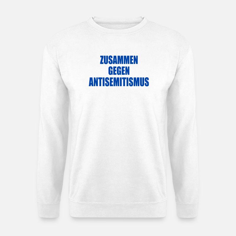zusammen gegen antisemitismus - Unisex Pullover - Weiß
