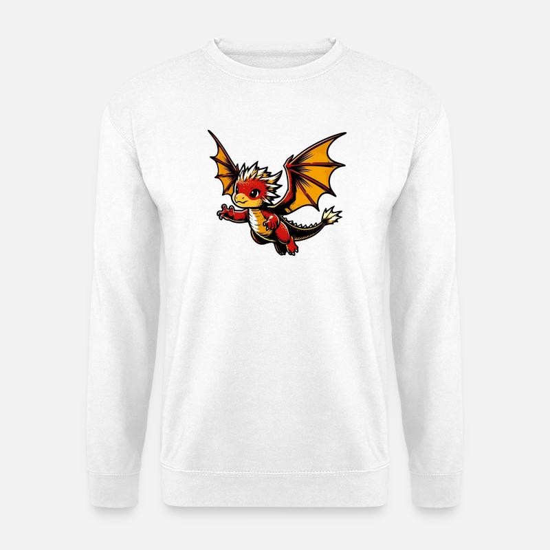 Drache - Unisex Pullover - Weiß