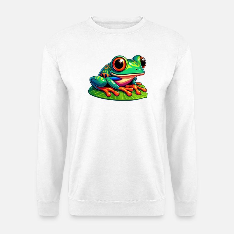 Frosch - Unisex Pullover - Weiß