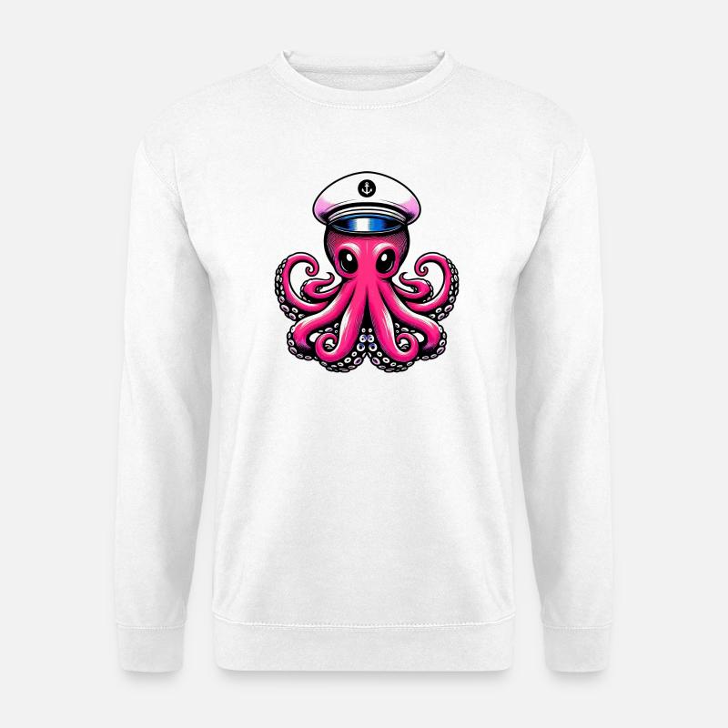 Krake - Unisex Pullover - Weiß