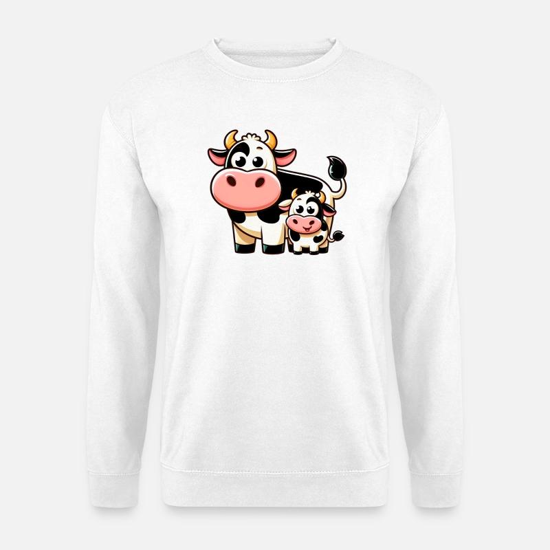 Kuh Kühe - Unisex Pullover - Weiß