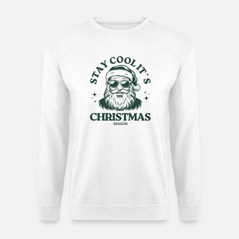 Weihnachtsmann Cool Santa - Unisex Pullover - Weiß