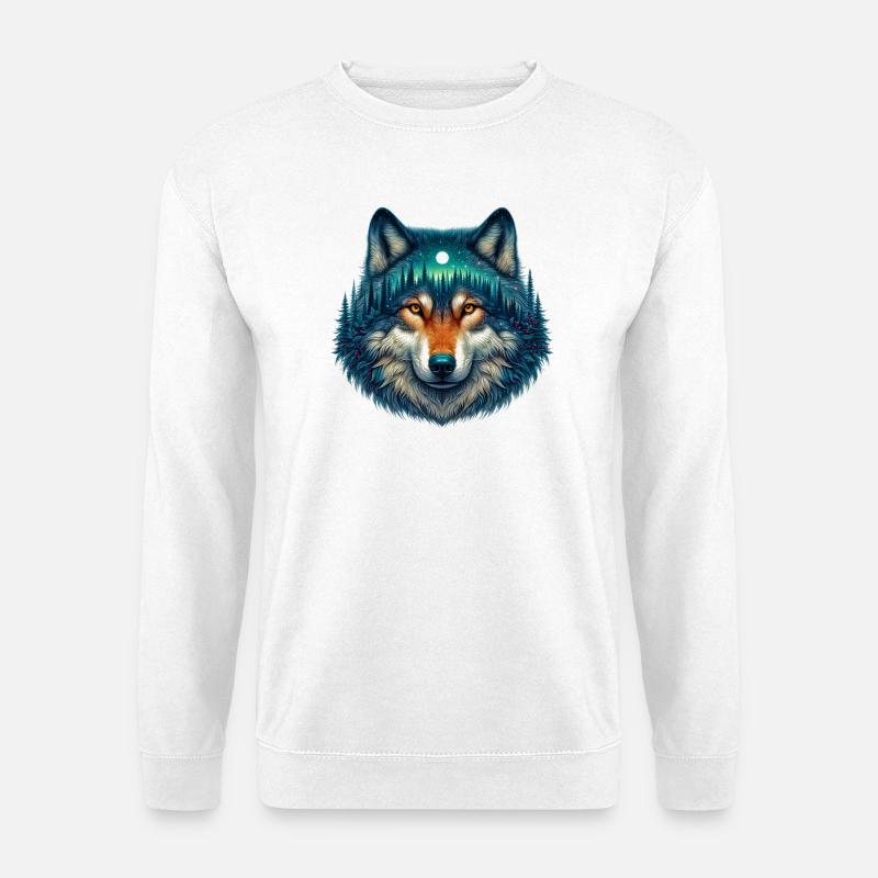 Wolf - Unisex Sweatshirt - white