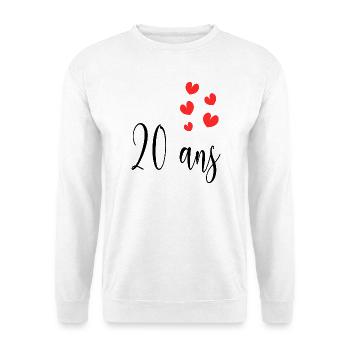 20. 20th ANNIVERSARY. 20 YEARS ANNIVERSARY. 20 YEARS. - Unisex Sweatshirt - white - Front