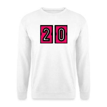 20. 20th ANNIVERSARY. 20 YEARS ANNIVERSARY. 20 YEARS. - Unisex Sweatshirt - white - Front