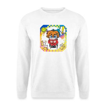 Colorful Pop Art Wheelchair Hero - Unisex Sweatshirt - white - Front