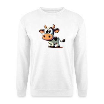 Vache - Sweat-shirt Unisexe - blanc - Devant