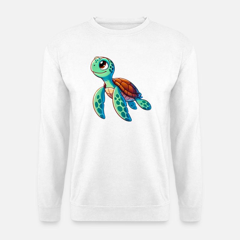 Schildkröte - Unisex Pullover - Weiß