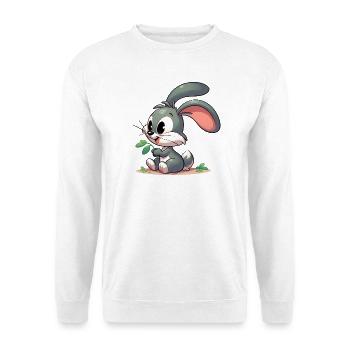 Kaninchen - Unisex Pullover - Weiß - Vorne