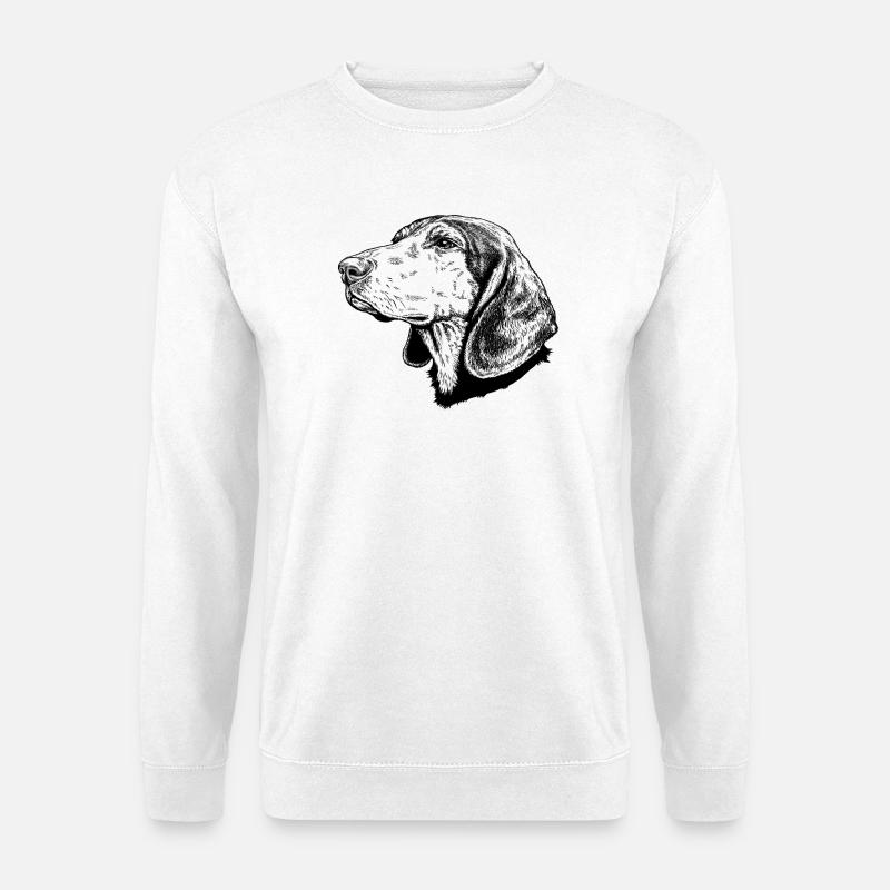 Griechische Bracke 01s Hellenikos Ichnilatis - Unisex Pullover - Weiß