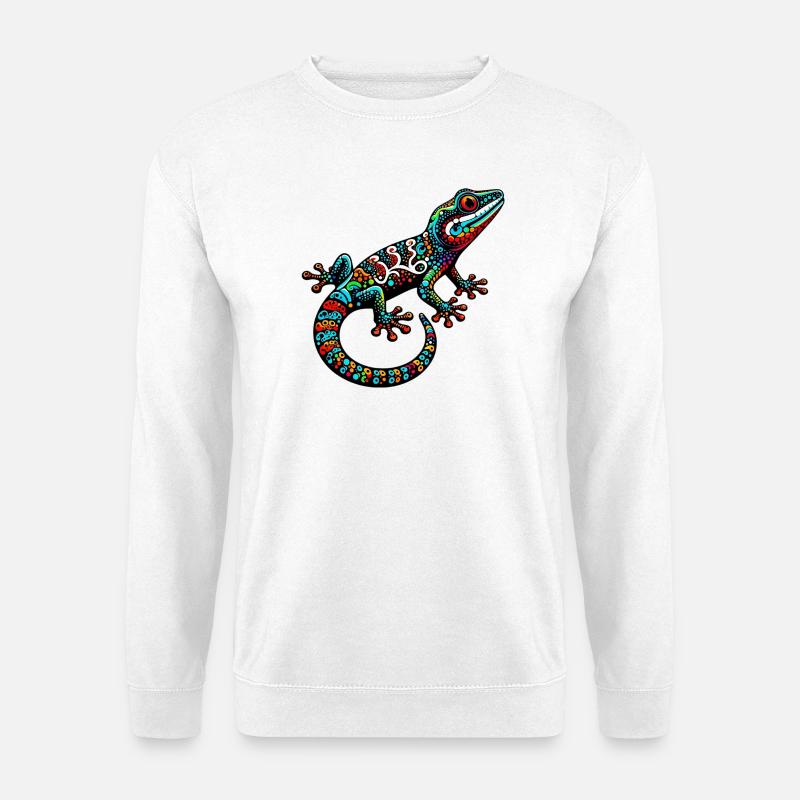 Gecko - Unisex Pullover - Weiß